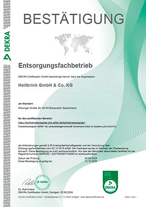 Entsorgungsfachbetrieb
